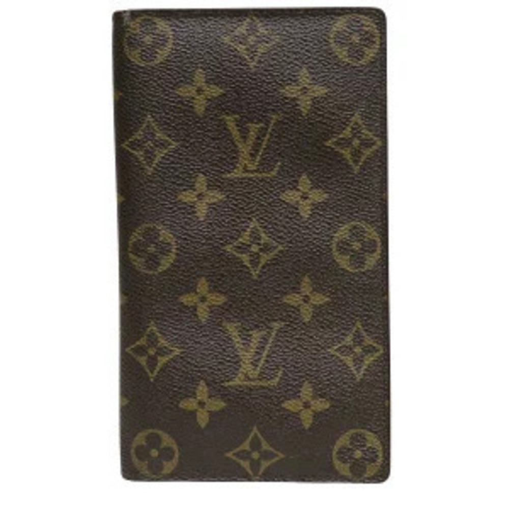 Louis Vuitton Monogram Porte Chequier Carte Credit Long Wallet Bi fold